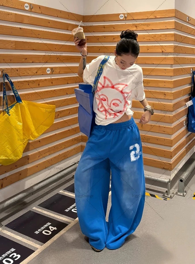 Washed Sweatpants - Planet Missy