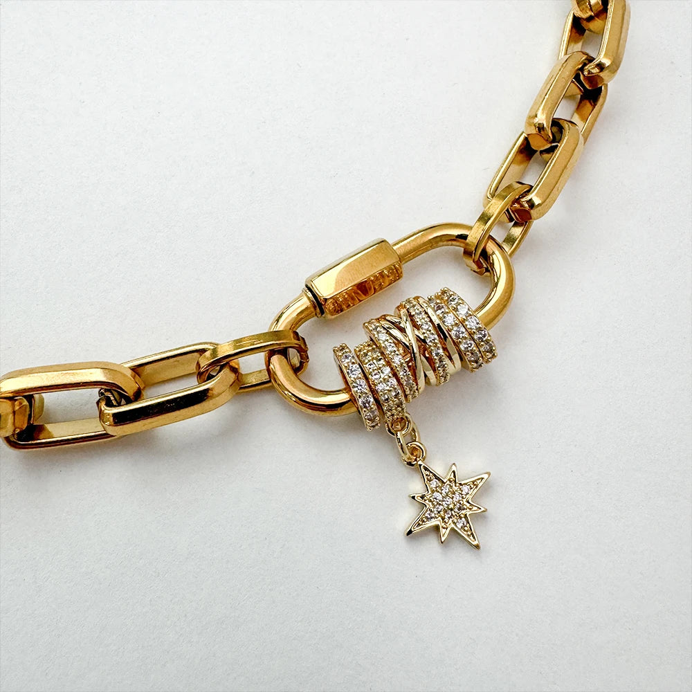 Stainless Carabiner Necklace