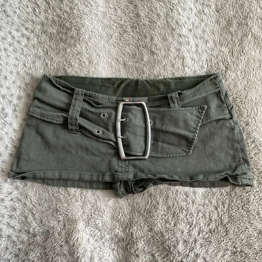 low waist mini denim skirt - Planet Missy