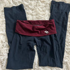 Fold over vintage style yoga sweats