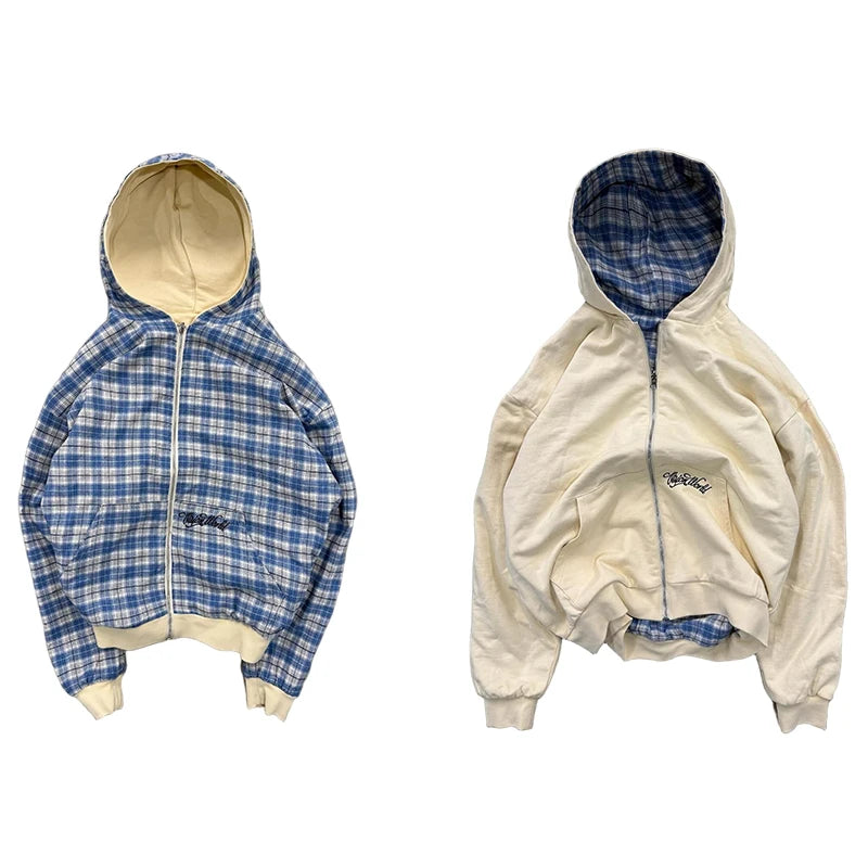 Double Zip Up Sweatshirt - Planet Missy