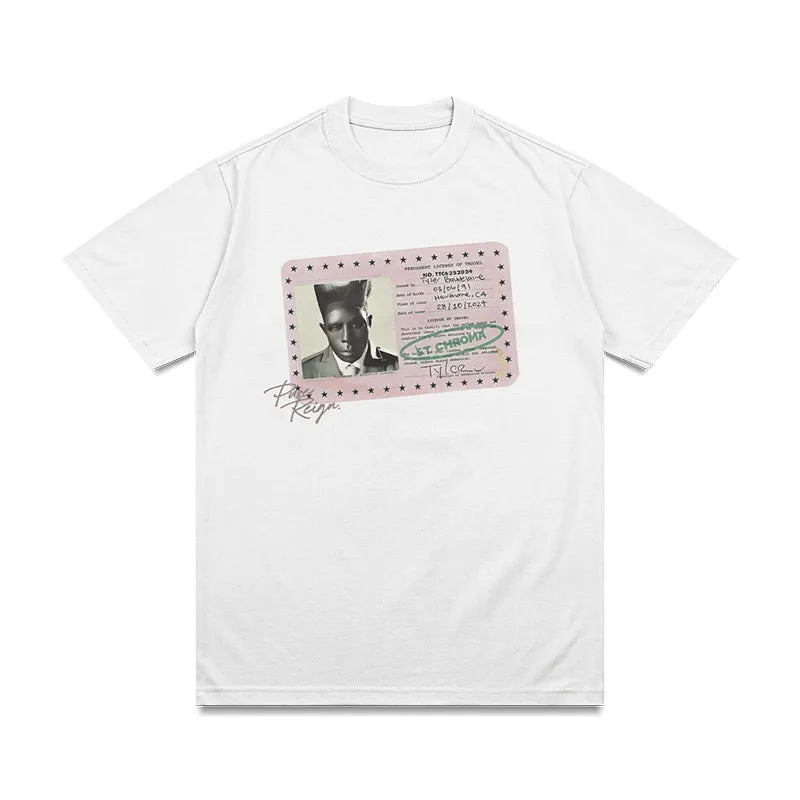 New Skateboard T-shirts and ID Card Pictures Printed Pure Cotton Boys Short-sleeved Top Breathable Sweat-absorbent Sports Shirts - Planet Missy