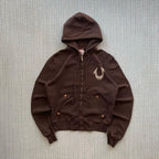 Brown Zip Up Hoodie