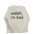 Wallahi, i'm tired slogan tee - Planet Missy