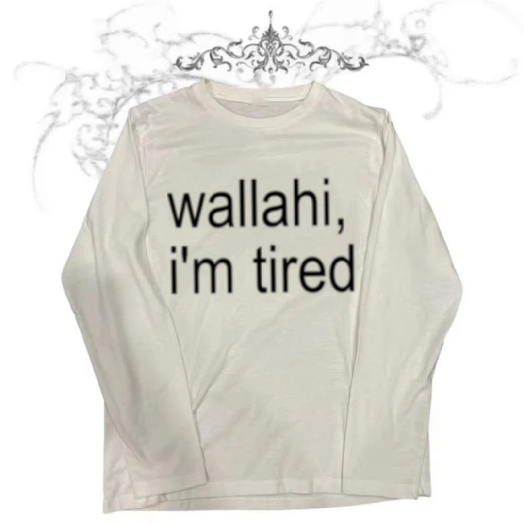 Wallahi, i'm tired slogan tee - Planet Missy