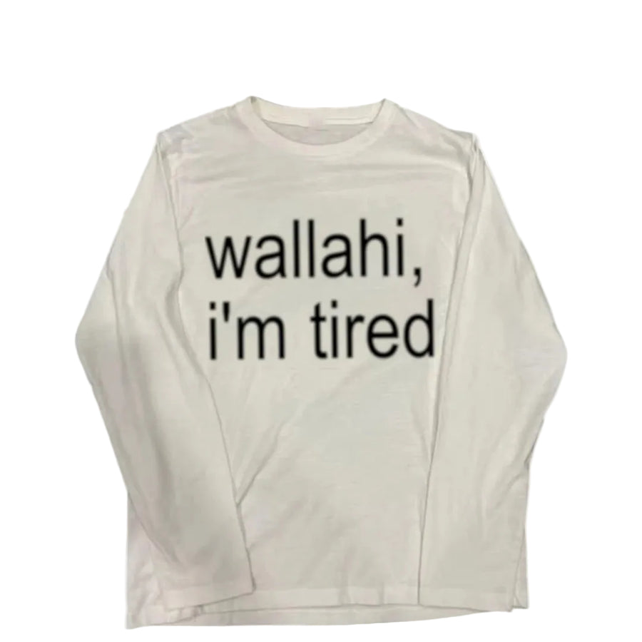 Wallahi, i'm tired slogan tee - Planet Missy