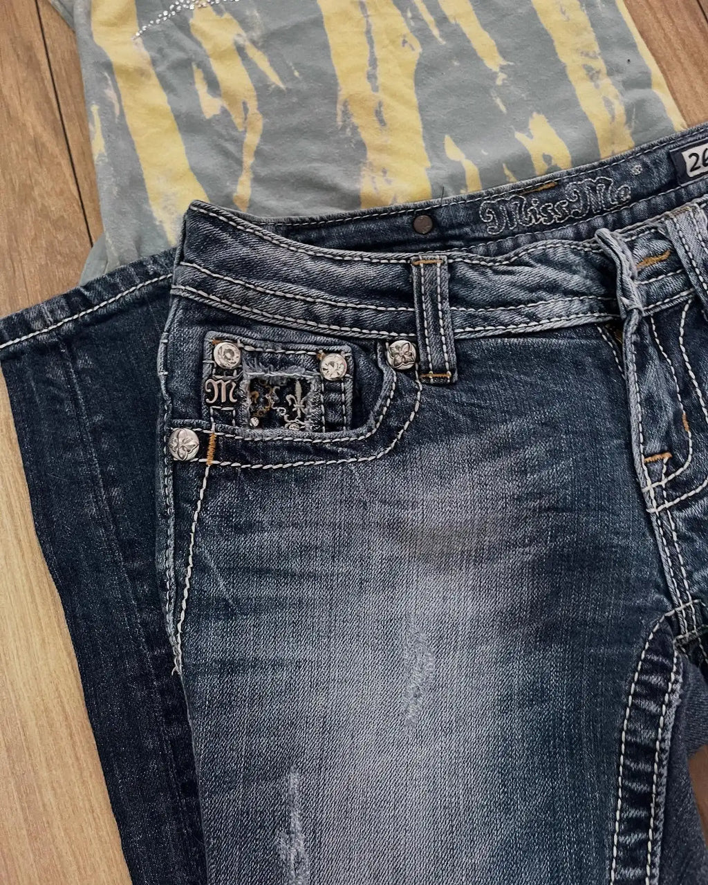 Crystal Miss Me Wide-Leg Jeans