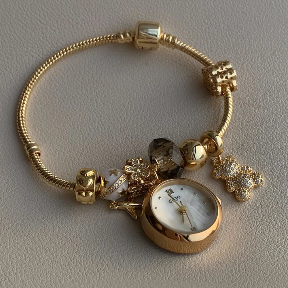 Quartz Bear Bracelet