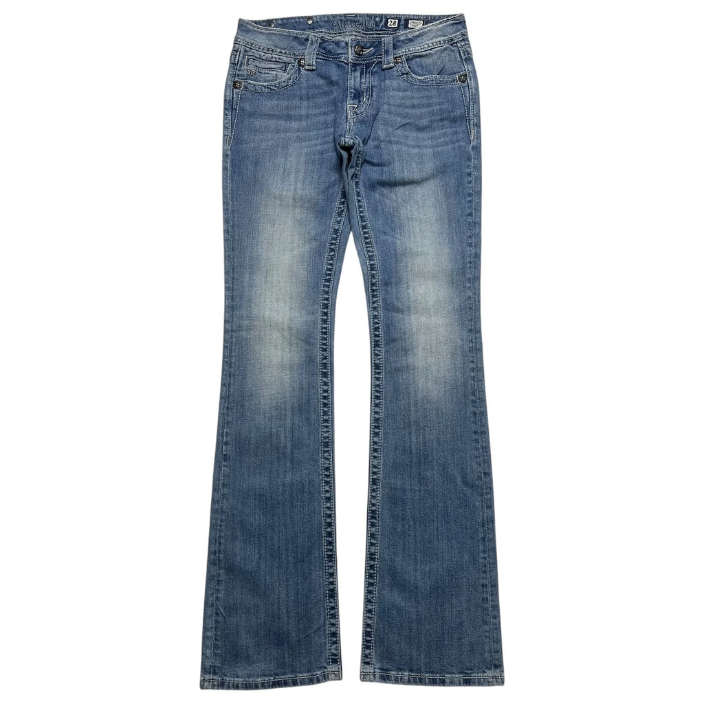 Bootcut Wing Embroidered Denim Jeans