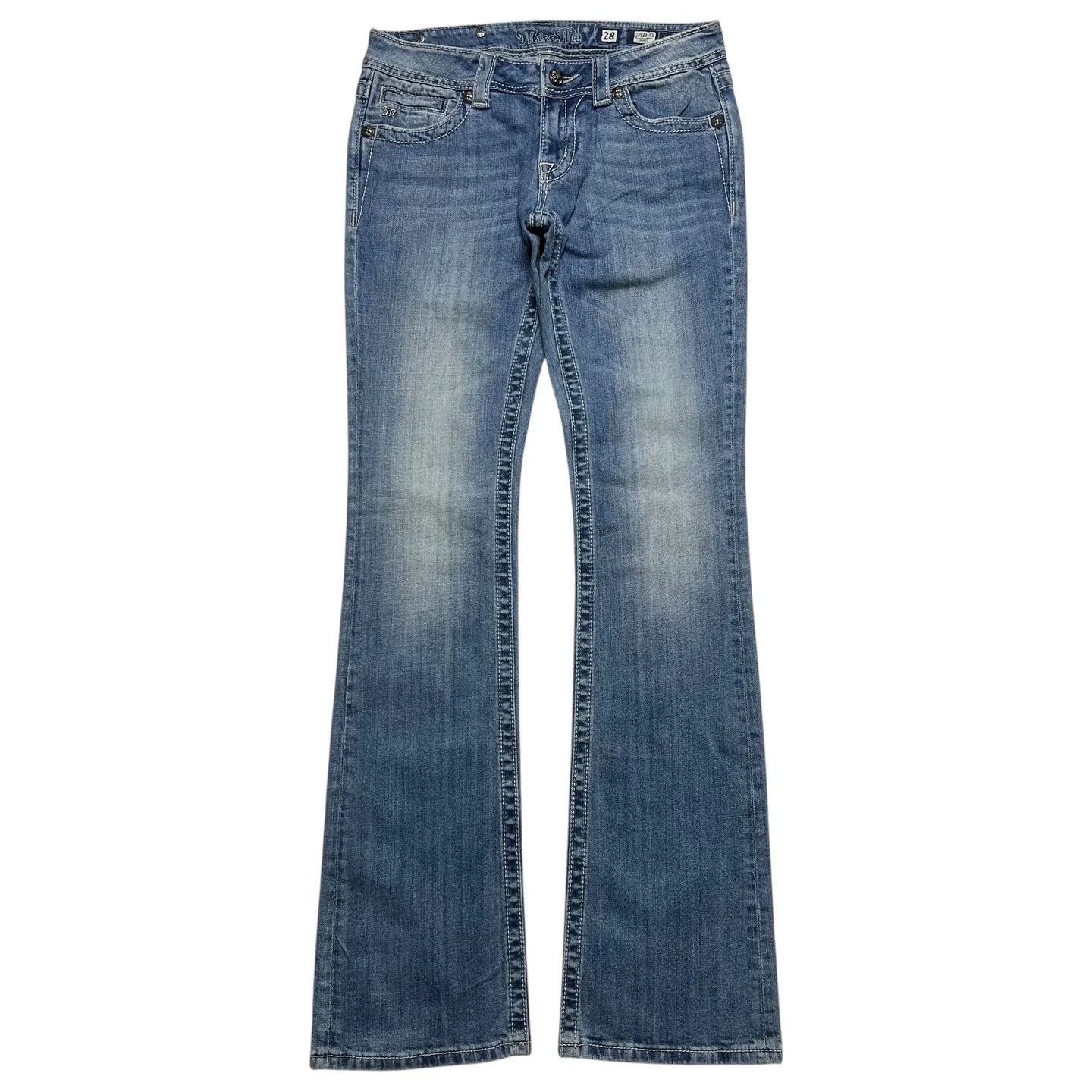 Bootcut Wing Embroidered Denim Jeans