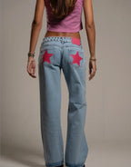 Star Print Jeans