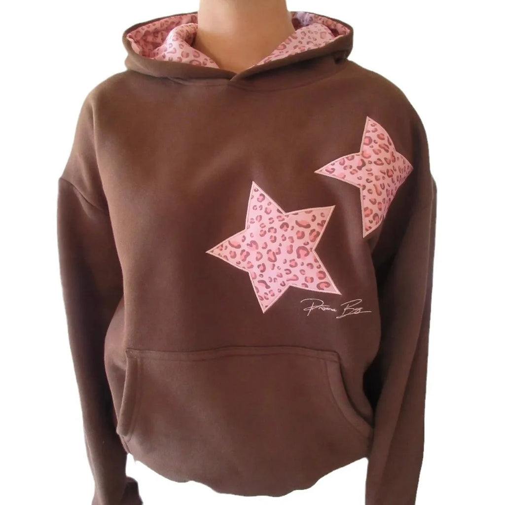 Leopard Star Girl Hoodie