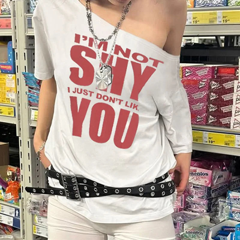 Not Shy Off Shoulder Tee