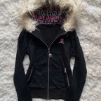 Black Cat Zip Up