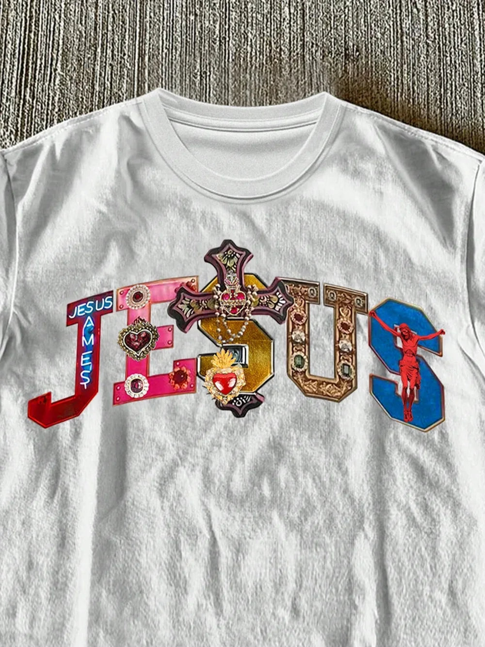 Jesus Printed T-Shirt - Planet Missy