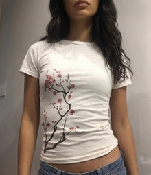 Cherry Blossom Baby Tee - Planet Missy
