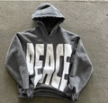 Grey Peace Hoodie