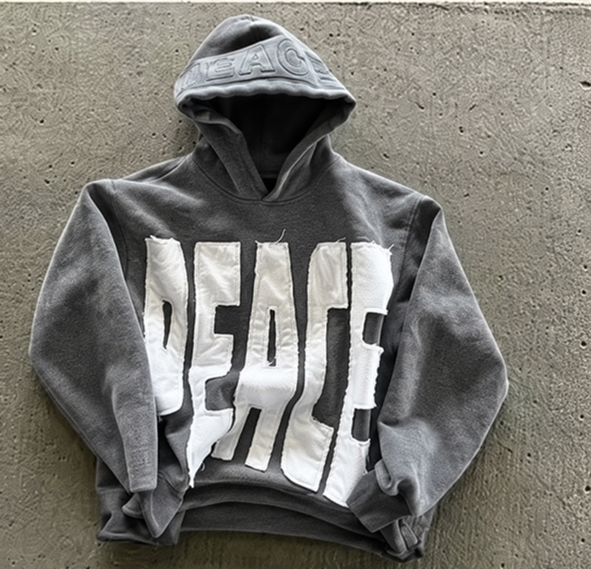 Grey Peace Hoodie