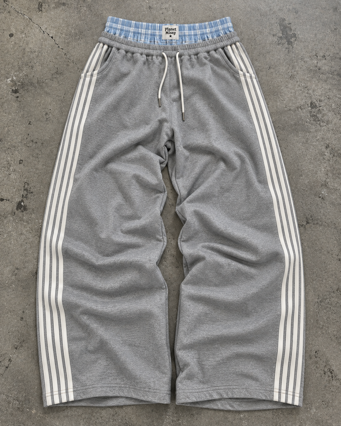 Double Layered Sweatpants - Blue