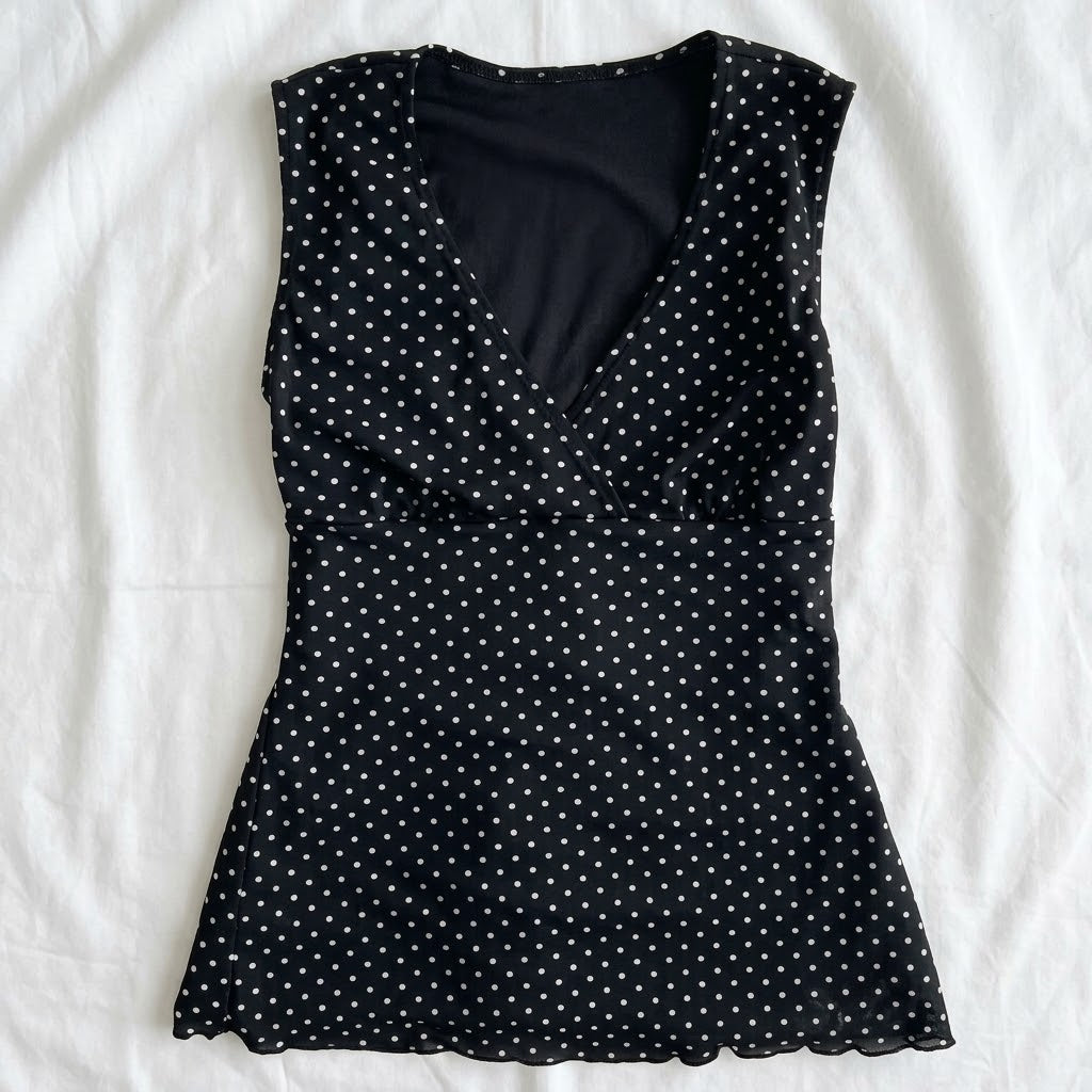 The Dottie Wrap Top – Dotted - Planet Missy