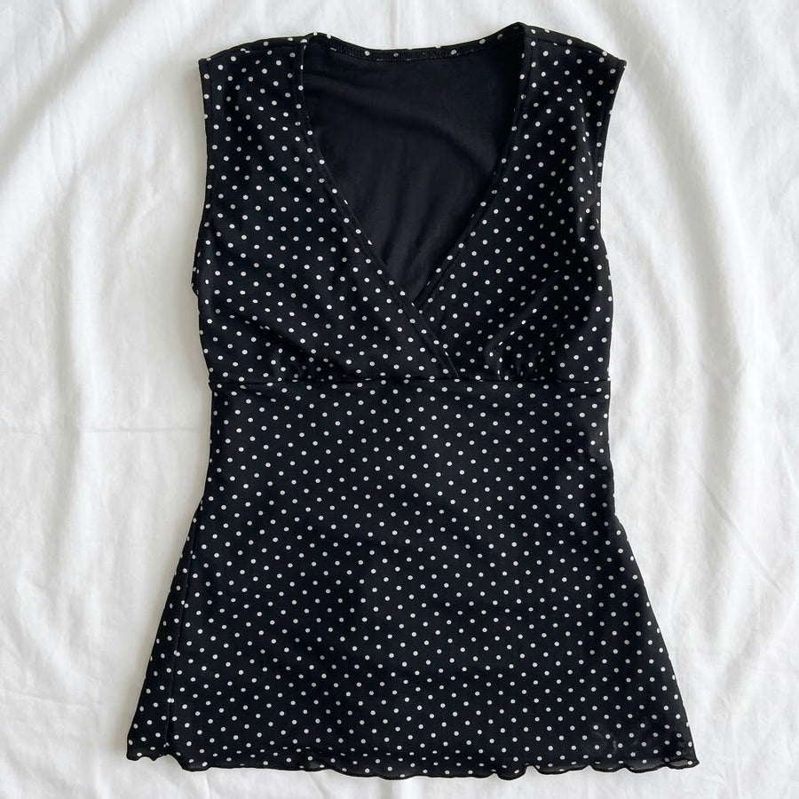 The Dottie Wrap Top – Dotted - Planet Missy
