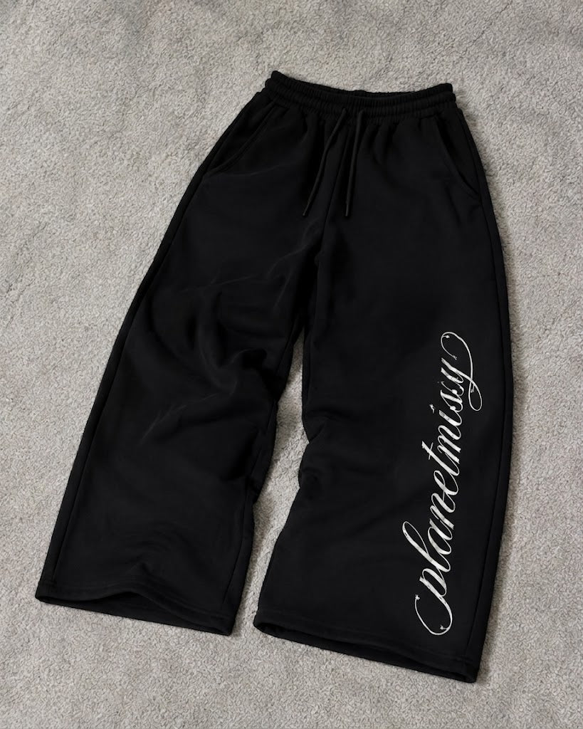 Script Sweatpants - FINAL SALE Trousers & Joggers Black