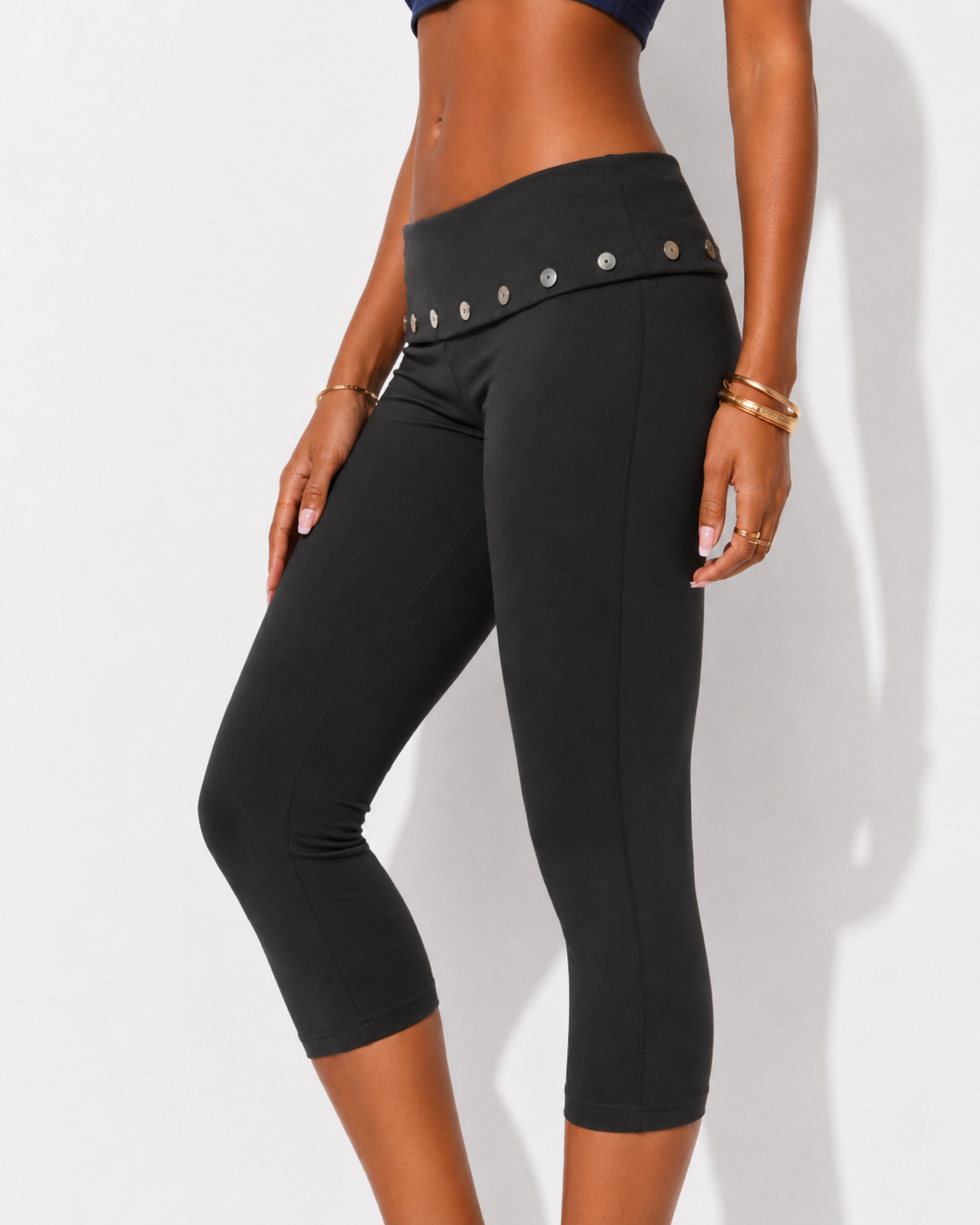 Pantalones Capri Doblados