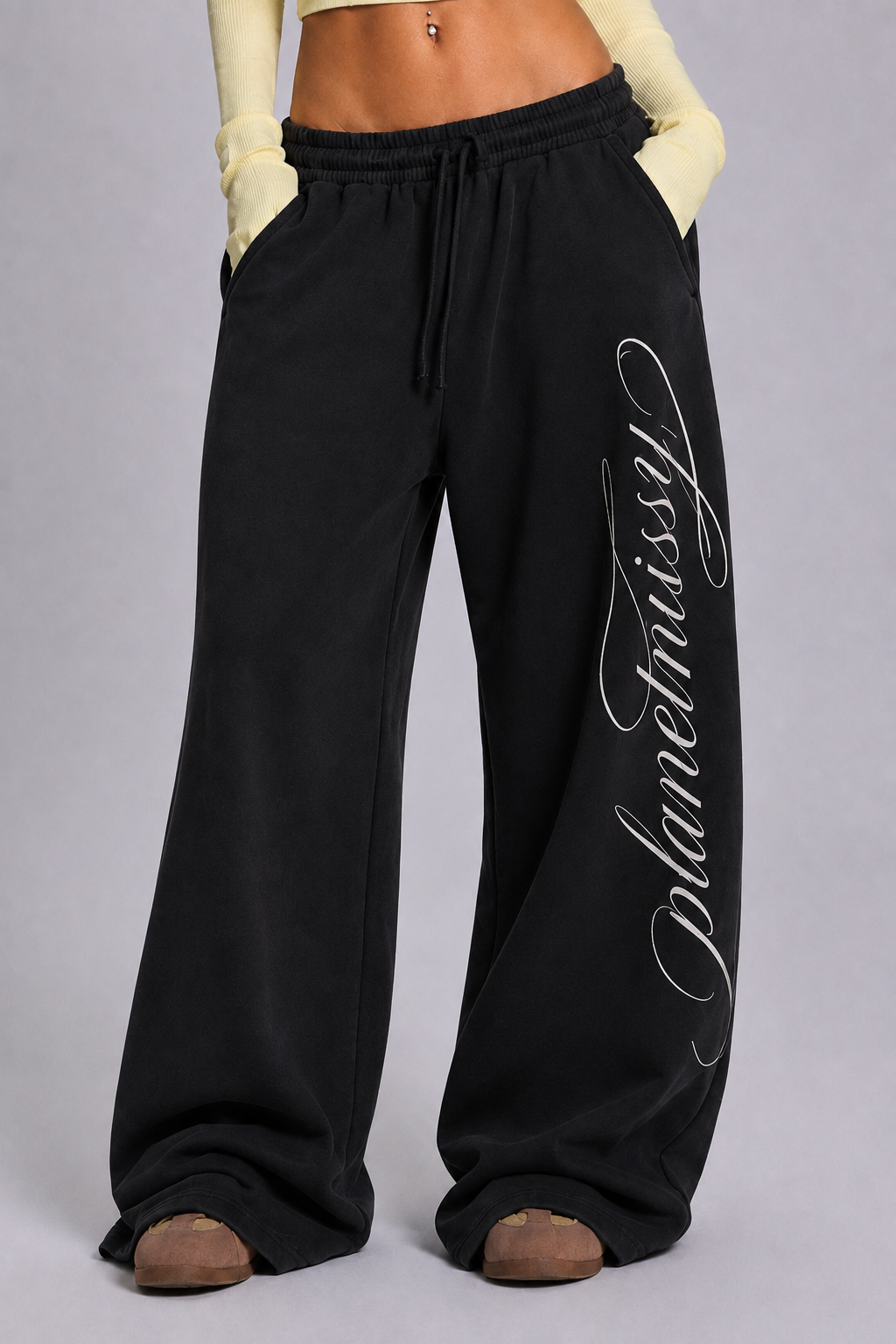 Script Sweatpants - Trousers & Joggers Black