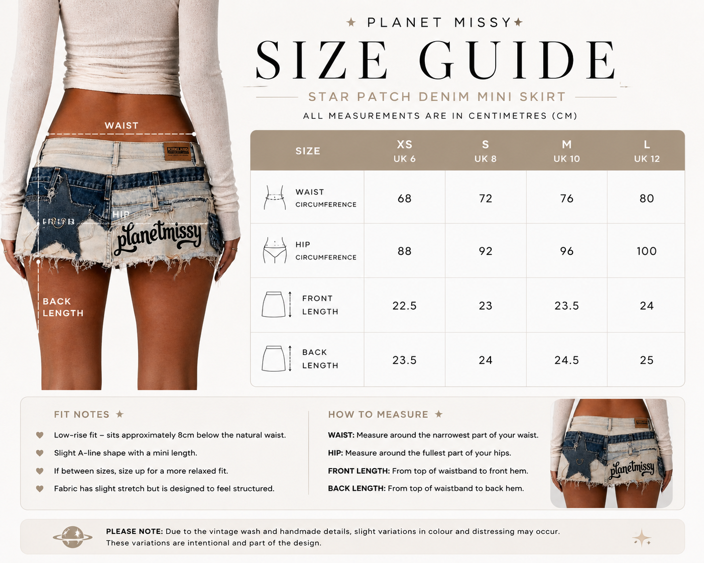 Patchwork Appliqué Skirt - PRE-ORDER - Planet Missy