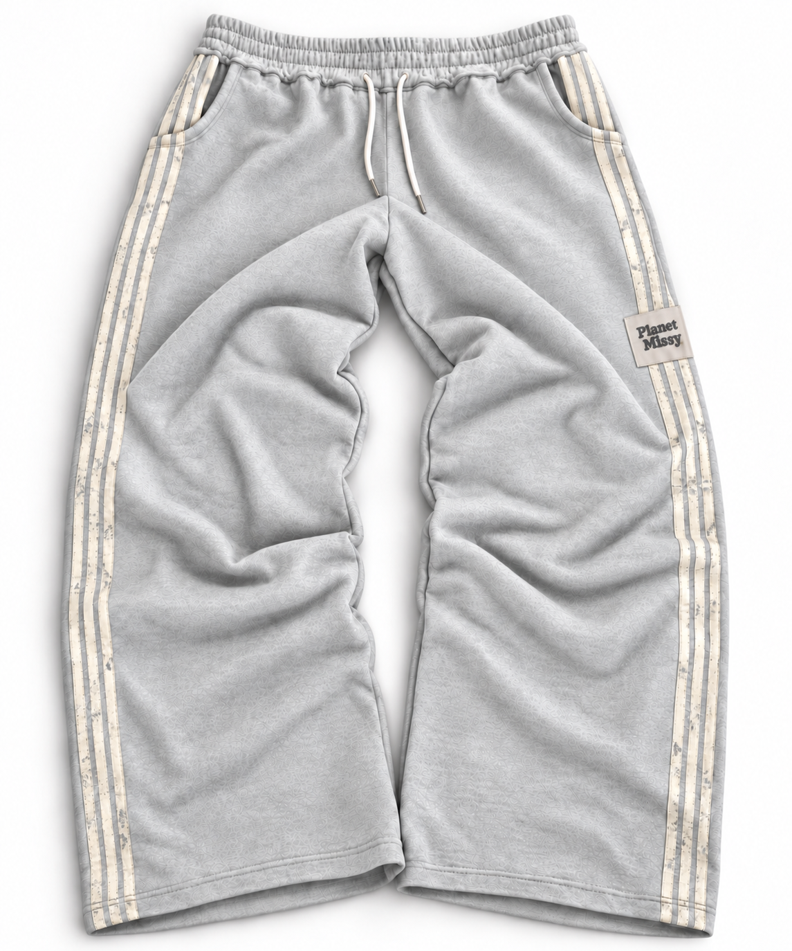 Distressed Sweatpants - PRE-ORDER Wide Leg Grey Sweatpants - Planet Missy