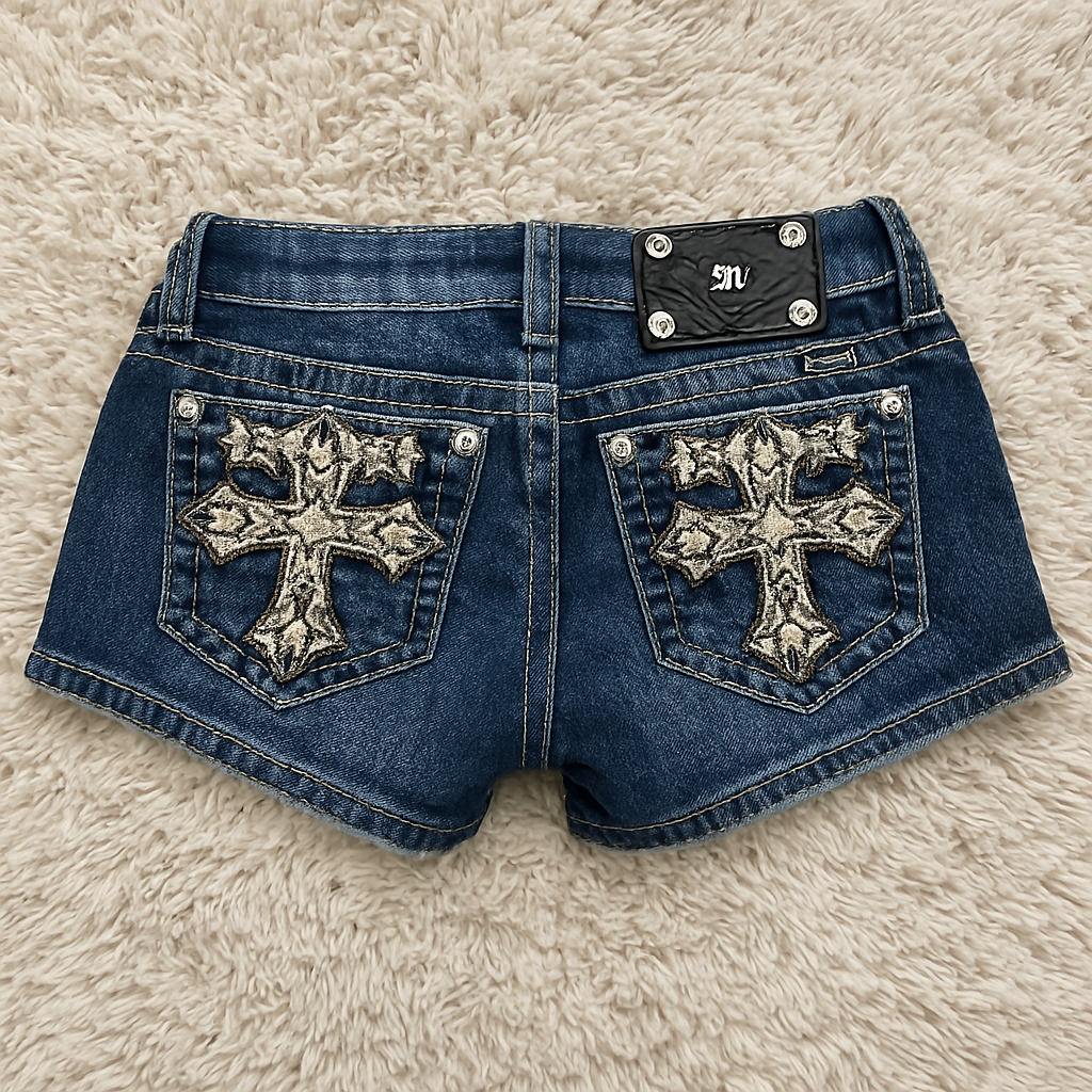 Miss Me Dark Wash Shorts