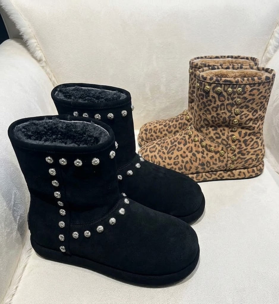 Rivet Suede Boots
