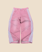 Jeans aus gestreiftem Denim