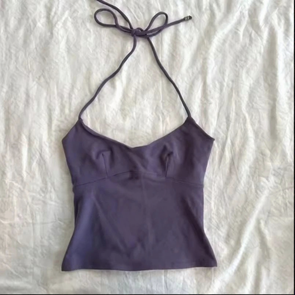 Purple Halter Sling Top