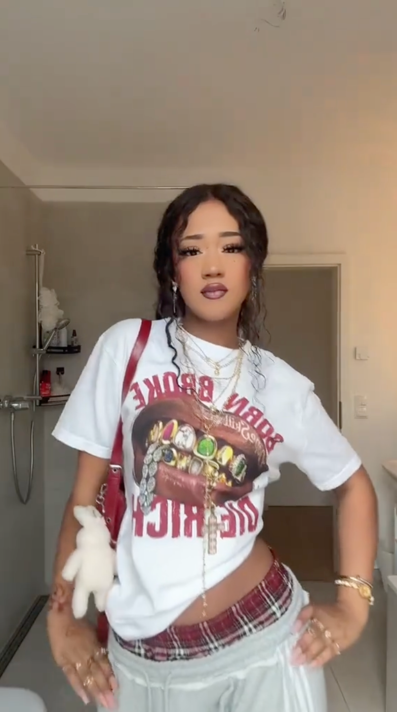 Camiseta Born Broke, Die Rich