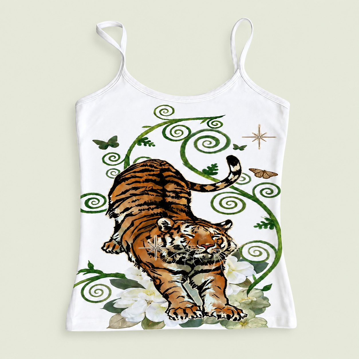 Tiger Jungle Graphic Cami Top - Planet Missy