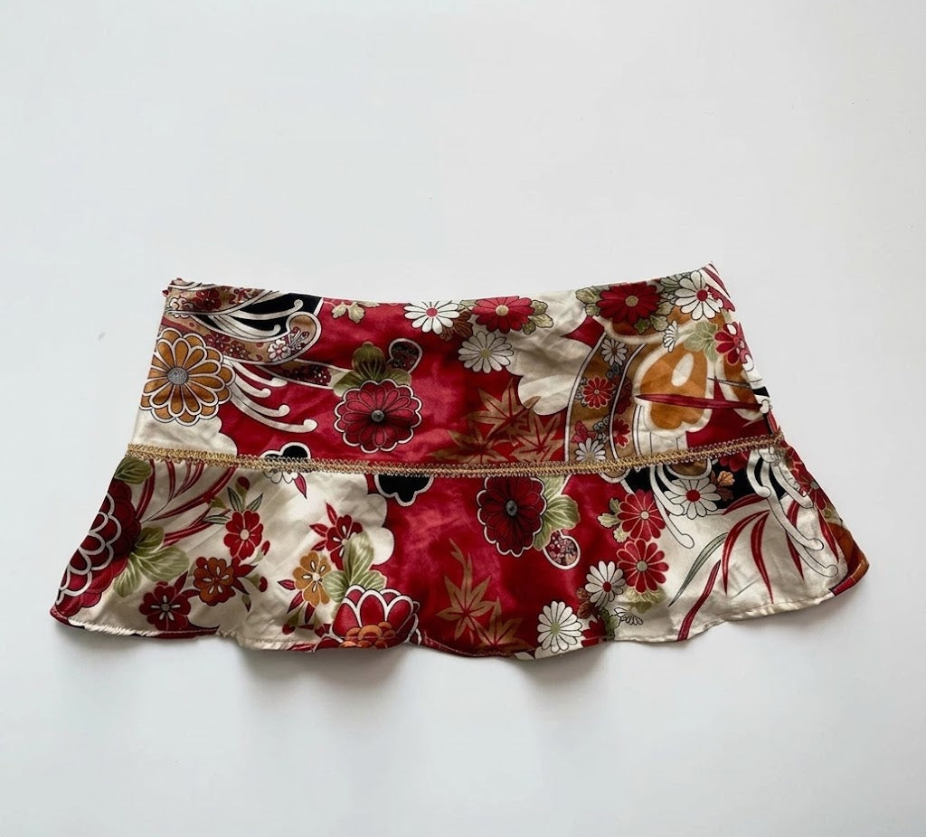 Floral Y2K Mini Skirt - Planet Missy