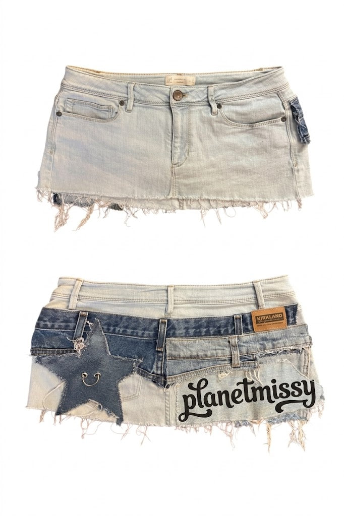 Patchwork Appliqué Skirt - PRE-ORDER - Planet Missy