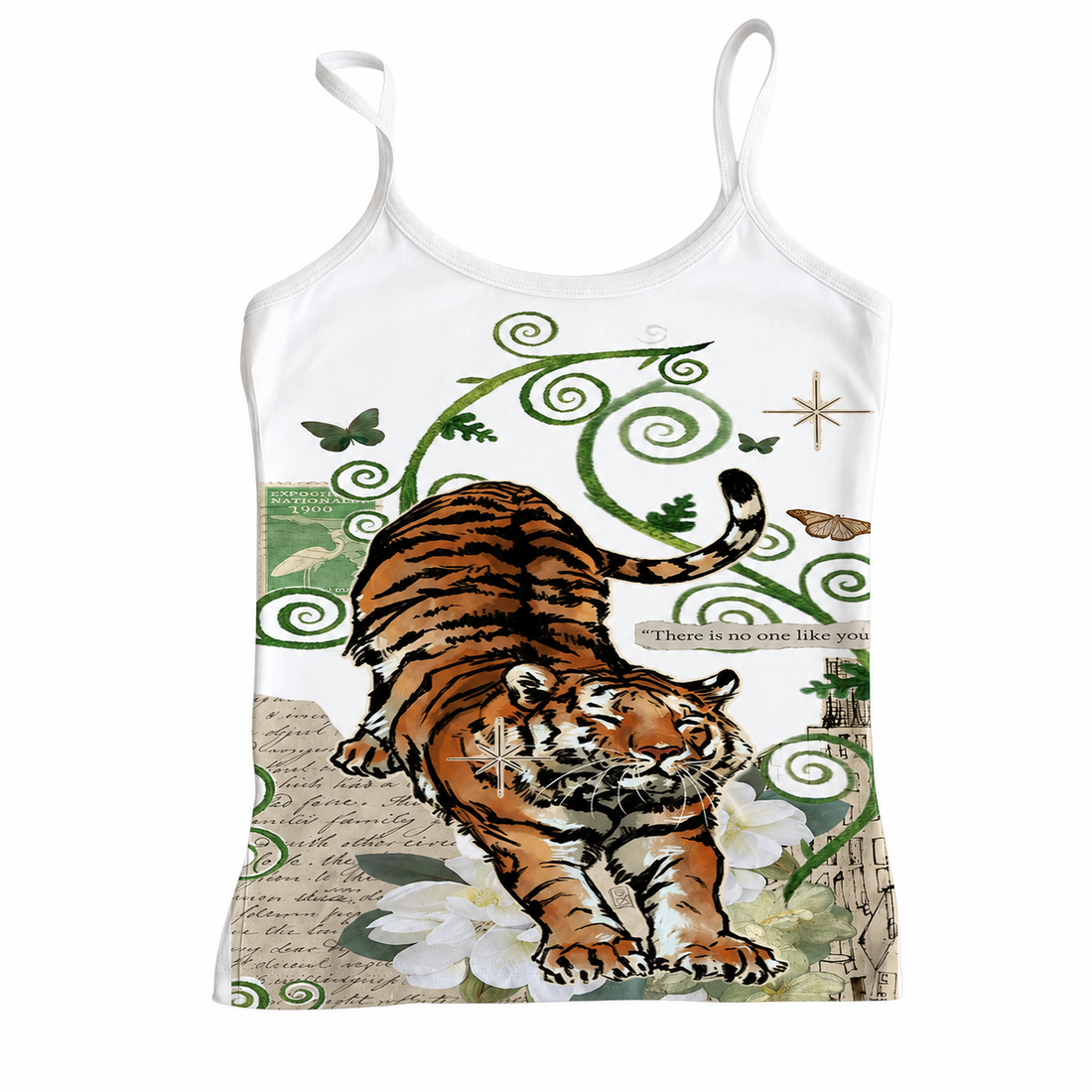Tiger Jungle Graphic Cami Top - Planet Missy